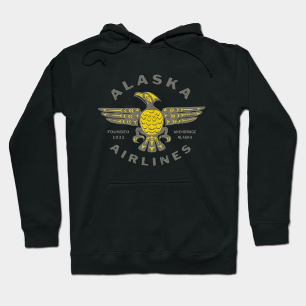 Alaska Airlines 1 by Buck Tee Hoodie by Buck Tee